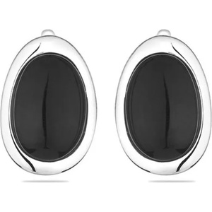 Swan Сребърни обици с оникс GL1347E Swan