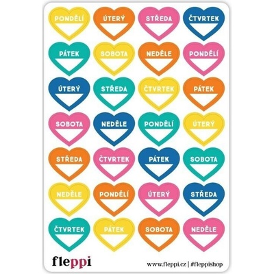 Fleppi Samolepky - Heart Days Druh: Sweet Day 026-07
