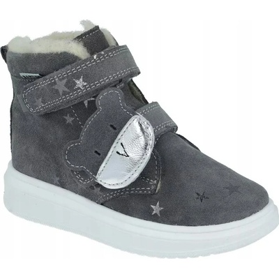 Bartek 11646016 zateplené kotníkové boty šedé