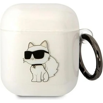 Karl Lagerfeld Кейс Karl Lagerfeld KLA2HNCHTCT за AirPods 1/2, прозрачен, Ikonik Choupette (KF001569-0)