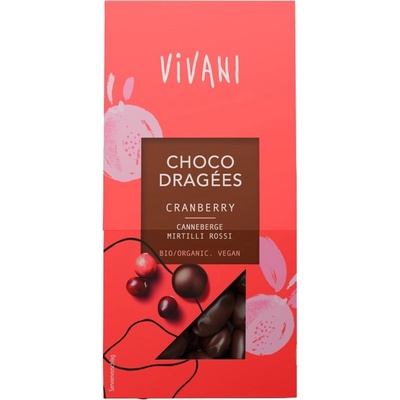 Vivani Čokodražé brusinky 75 g
