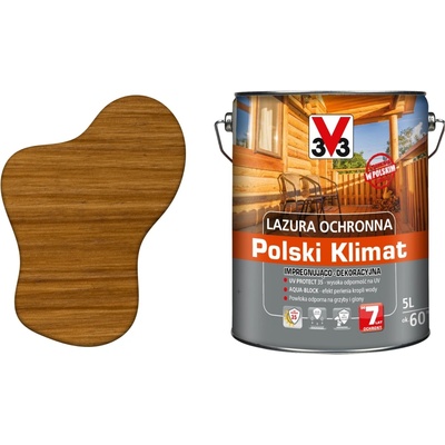 V33 Ochranná lazura 6 let dub přírodní 5 l