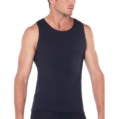 Icebreaker merino Mens Anatomica Tank Black