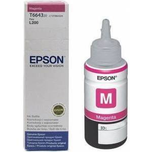 Epson Мастило в бутилка Epson T6643 L110/210/300/550, 70 ml, Magenta, 6500 страници, Червен, office1_3015101062
