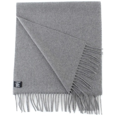 Кашмирен шал Ma. Al. Bi. MAB813 70A/22, 37х180 см, Сив меланж