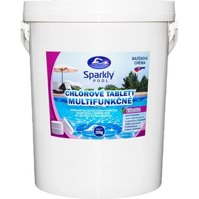 Sparkly POOL Chlórové tablety 5v1 multifunkčné Maxi 25 kg
