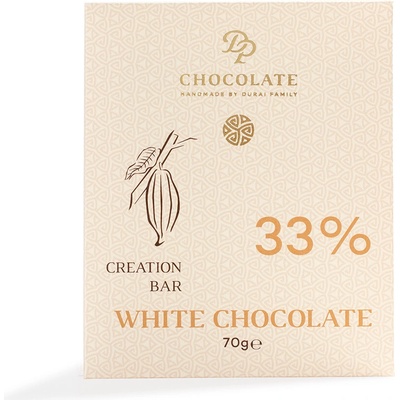 DP chocolate Tabuľková čokoláda Basic biela 70 g
