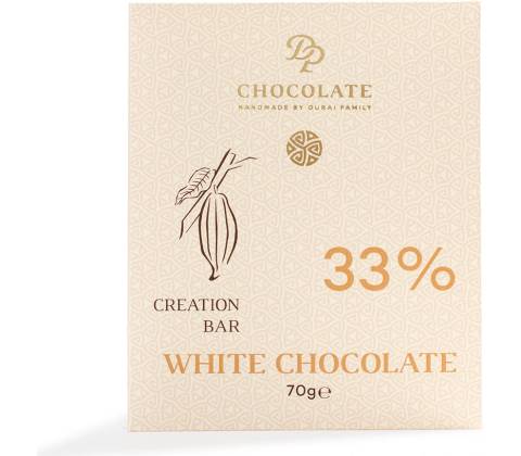 DP chocolate Tabuľková čokoláda Basic biela 70 g