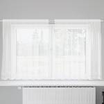 vidaXL Перде от дантела Бяло 140 x 200 cm Полиестер (4107764)