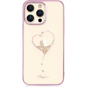 Kingxbar Кейс Kingxbar Wish Series за iPhone 14 Pro Max, декориран с розови кристали