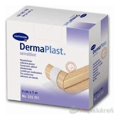 DERMAPLAST SENSITIVE náplasť na rany z netkaného textilu ( 6 cm x5m) 1ks