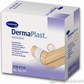 DERMAPLAST SENSITIVE náplasť na rany z netkaného textilu ( 6 cm x5m) 1ks
