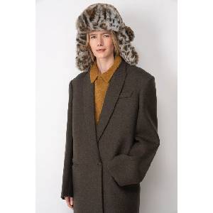 Ruslan baginskiy шапка тип ушанка дамска Faux-Fur Aviator Hat (AVH059.P.FF.FLT)