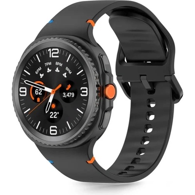 Tech-Protect Силиконова каишка за Samsung Galaxy Watch 8 Classic 40мм, 44мм и 46мм - Tech-Protect Silicone Sport Band (черен) (THP4334)