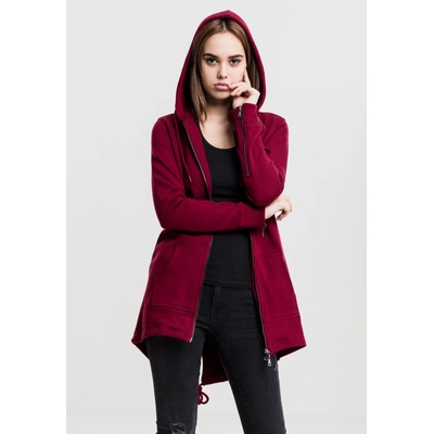 Urban Classics Дамско яке в цвят бургунди Urban Classics Ladies Sweat ParkaUB-TB1075-00606 - Бургунди, размер S