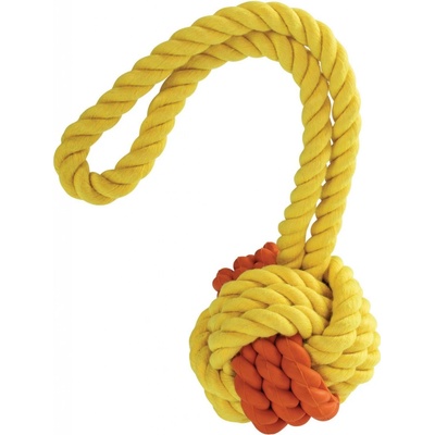 HipHop Kombinovaný Monty míč přírodní guma a bavlna s poutkem 24 cm