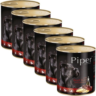 Dolina Noteci Piper Adult s hovězími játry a bramborami 6 x 800 g