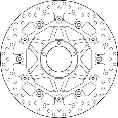 Predný brzdový kotúč Brembo DUCATI 1000 DESMOSEDICI RR 2008 -