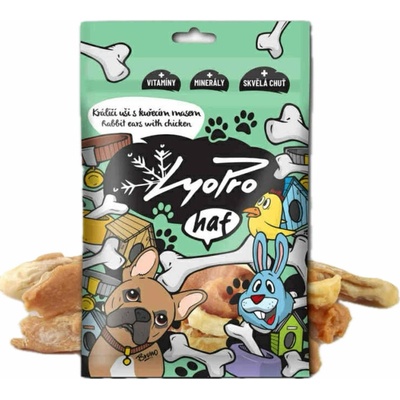 Lyopro DOG poch sušené Králičí uši s kuř masem 70 g