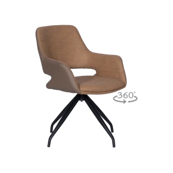 Carmen Трапезен стол winslow - златно кафяв sf 2