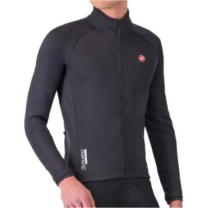 Castelli Мъжко ветрозащитно яке за колоездене Castelli Competizione Jacket Cycling jacket - Light Black (051-1306-0214)