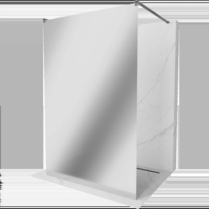 Mexen Kioto свободностояща душ стена 140 x 200 см, огледало 8 мм, gun metal - 800-140-002-95-50 (800-140-002-95-50)