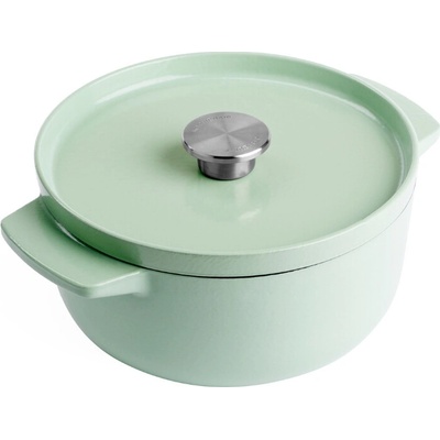 KitchenAid Kastrol litinový s poklicí 22cm/3,3l pistáciová