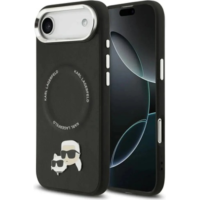 KARL LAGERFELD Кейс Karl Lagerfeld Karl & Choupette Pins MagSafe за iPhone Air - черен (3666339494988)