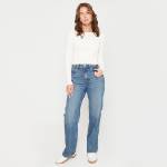 Be You Тениска Be You Women's BeYou Rib Long-Sleeve Regular Fit T-Shirt - Cream