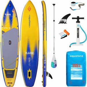 AquaTone Комплект надуваема sup дъска flame 12’6’’
