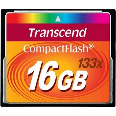 CompactFlash памет 16GB TRANSCEND CompactFlash 133, MLC NAND flash (TS16GCF133)