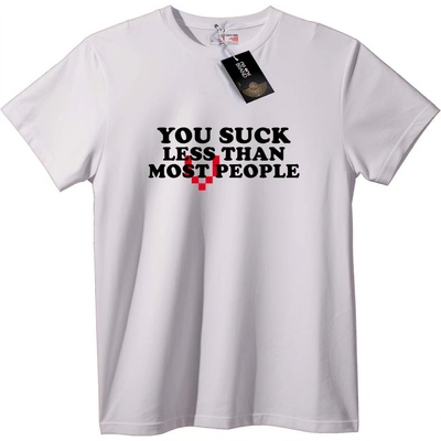 NOONEBRAND Тениска По-Добър от Повечето - 3XL, White