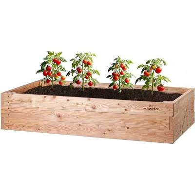 ATMOWOOD Prémiový vyvýšený záhon 200 x 100 x 42 cm hnědý