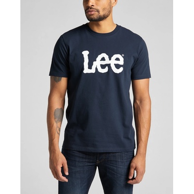 Lee pánske tričko Wobbly Logo Tee navy