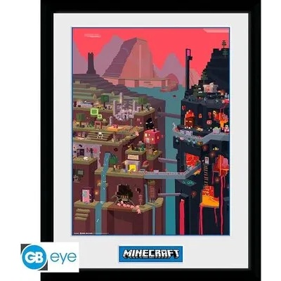 GBEye MINECRAFT - Framed print "World" (30x40) (GBEYE-PFC2453)