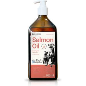 Lab-v 100% сьомгово масло за кучета и котки от всички възрасти 500 мл, студено пресовано