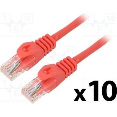 Lanberg PCU5-20CC-0200-R Patch U/UTP Cat 5e RJ45 vidlice z obou stran lanko CCA