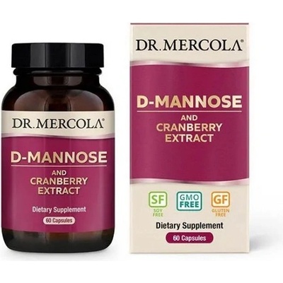 Dr. Mercola D-Mannose and Cranberry Extract 500 mg 60 kapslí