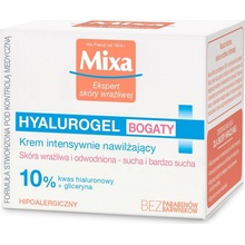 Mixa Hyalurogel Rich 24H denný pleťový krém 50 ml