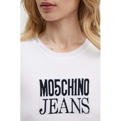 Moschino Jeans Пуловер Moschino Jeans дамски в бежово от лека материя 0926.8205 (0926.8205)