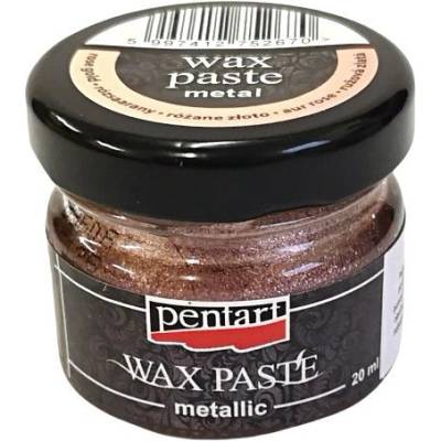 pentart Vosková pasta metalická růžovo zlatá 20ml