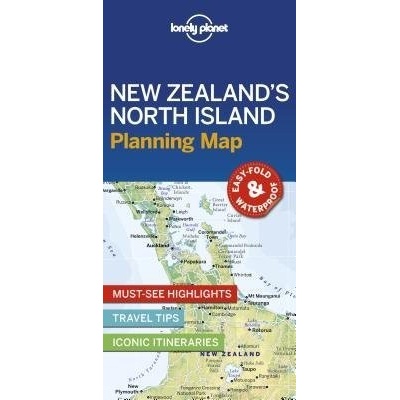 Lonely Planet New Zealands North Island Planning Map