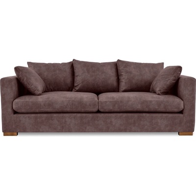 Scandic Тъмнокафяв диван от изкуствена кожа 225 cm Hamburg - Scandic (16987SN PREST29)