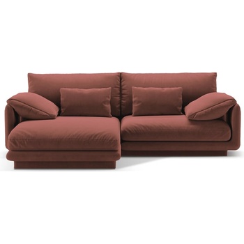 Micadoni Розов кадифен ъглов диван (ляв ъгъл) Torino - Micadoni (MIC_LC_S_184_F1_TORINO3)