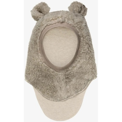 HUTTEliHUT Detská vlnená kukla baranček Camel Melange