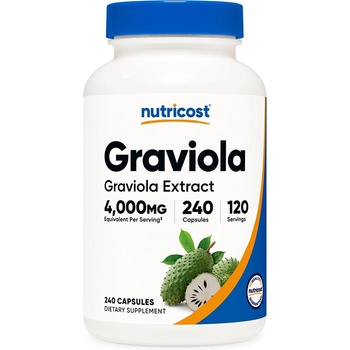 Nutricost Гравиола (лист) 100 mg 240 капсули | Nutricost (57671 (800102) NC)