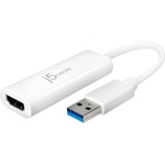 j5create Адаптер j5create JUA254, USB-A към HDMI, Бял (JUA254)