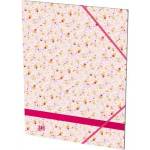 Oxford Cardboard briefcase with rubber band Oxford Floral A4/350g