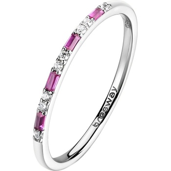 Brosway stříbrný prsten se zirkony Fancy Passion Ruby FPR144