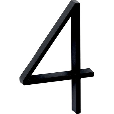 RN.125V.4.CE číslo "4" čierne Čierna